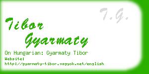 tibor gyarmaty business card